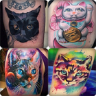 Dessins Tatouage Chat أيقونة