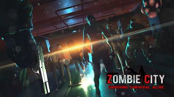 Zombie city :shooting survival Affiche