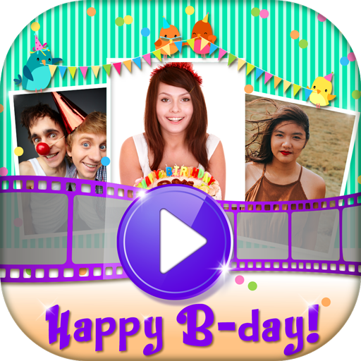 Photo Slideshow with Music - Create Birthday Cards
