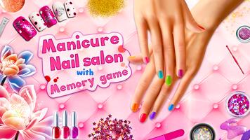Jogo de Manicure com Jogo de Memória Cartaz