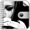 Sad and Lonely Emo Diary with Lock