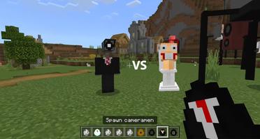 Skibidi Vs Cameraman Mod MCPE スクリーンショット 3