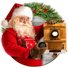 Papá Noel En Foto - Pegatinas  icono