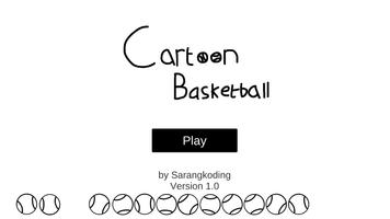 Cartoon Basketball Affiche