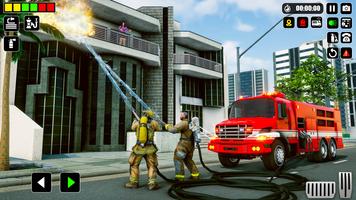 911 Firefighter Fire Truck 3d スクリーンショット 2