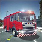 Emergency Police Fire Truck 3d 아이콘