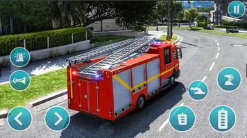 Emergency Police Fire Truck 3d capture d'écran 1