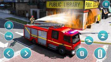 Incêndio caminhão 3d Simulador imagem de tela 2