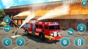 Incêndio caminhão 3d Simulador imagem de tela 3