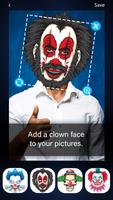 Scary Clown Mask Affiche