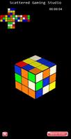 Scattered Rubik's Cube Poster