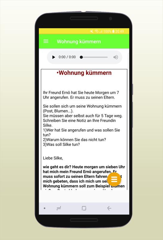 Brief Schreiben Zur Prüfung Deutsch B1 For Android Apk Download