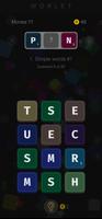 Merge blocks word guess puzzle-poster