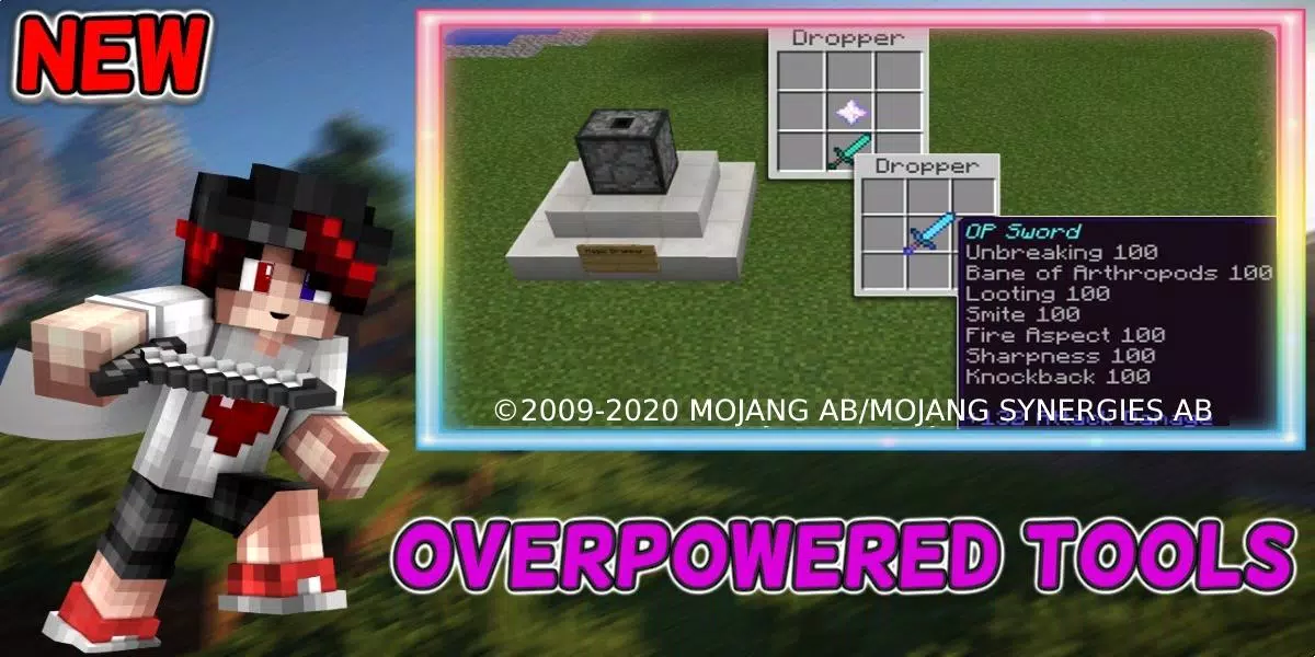 Over Powered Swords Addon  Minecraft PE Bedrock Addons