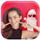 Selfie Mit Weihnachtsmann Foto Editor Zeichen