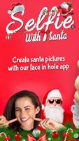 Selfie Mit Weihnachtsmann Foto Editor Plakat