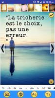 Tricherie citations Proverbes Poster