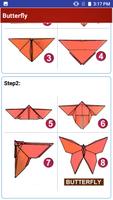 Paper art Origami Making steps: Medium Difficulty captura de pantalla 3