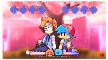 FNF Boyfriend Senpai mod poster