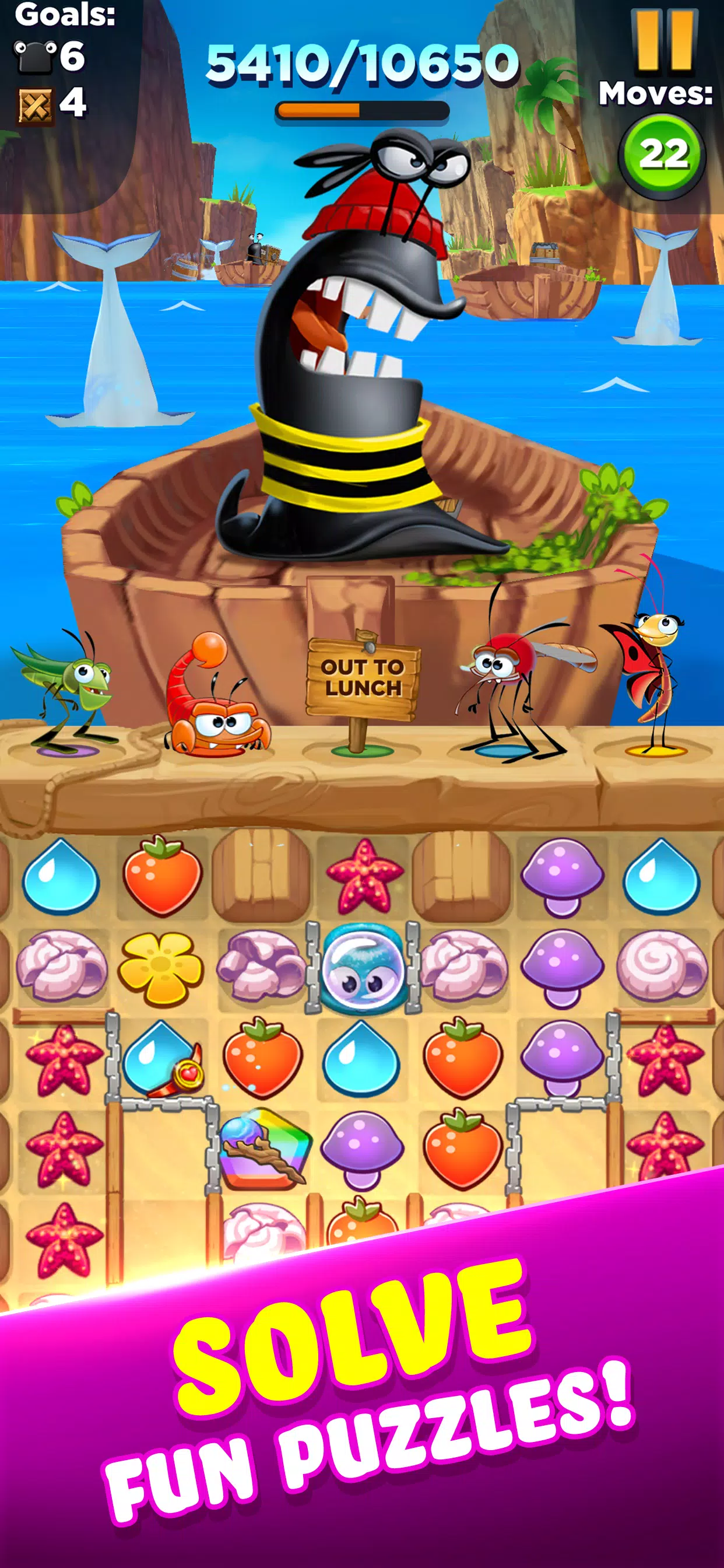 Best Fiends Stars - Jogo de quebra-cabeça grátis Android Jogos APK