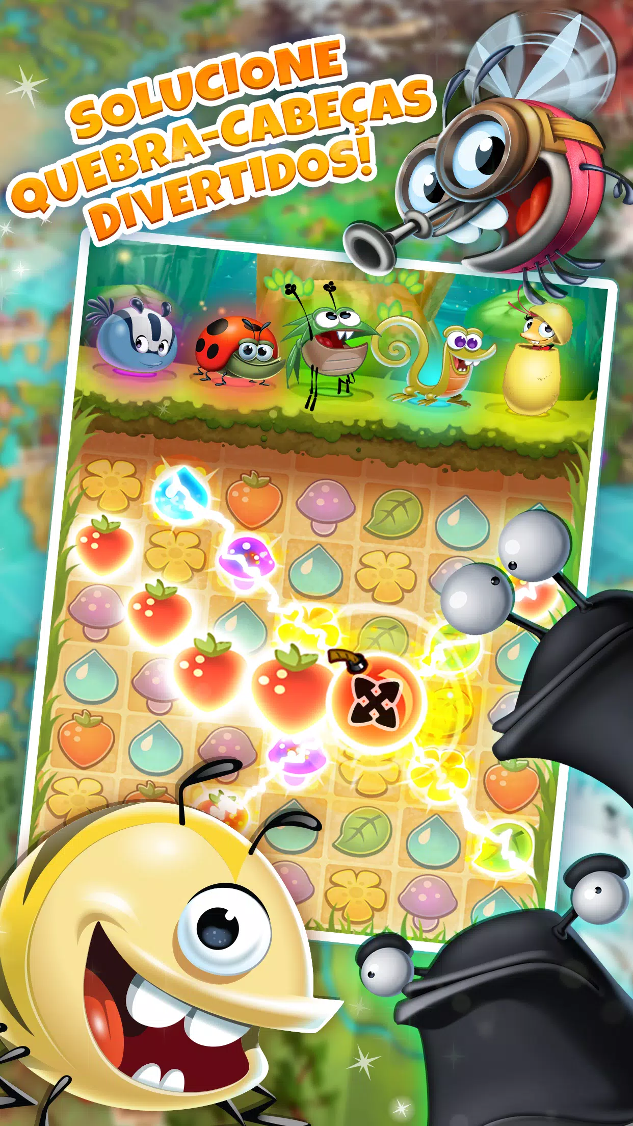 Best Fiends Stars - Jogo de quebra-cabeça grátis Android Jogos APK