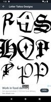 Letter Tattoo Designs स्क्रीनशॉट 1