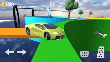 برنامه‌نما Impossible Car Stunts Races 3D عکس از صفحه