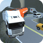 Cargo Truck Mountain Traffic ícone