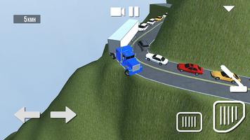 Cargo Truck Mountain Traffic imagem de tela 1
