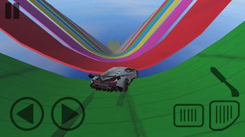 Mega Ramp Impossible Car Stunt captura de pantalla 2