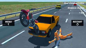 Motorcycle Ragdoll Fall Screenshot 2