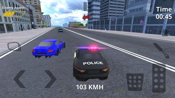 Police Chase Racing Simulator Affiche