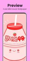 Cute Milk Kawaii Wallpaper capture d'écran 1