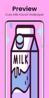 Cute Milk Kawaii Wallpaper capture d'écran 3