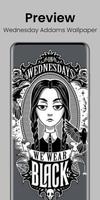 Mercredi Addams Wallpaper Affiche