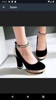 Chaussures noires avec talons en or capture d'écran 3