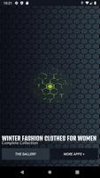 Winter Fashion Clothes Women Design โปสเตอร์