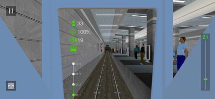 Subway Train Sim - City Metro ảnh chụp màn hình 1