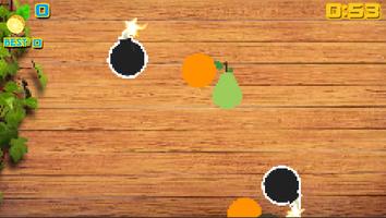 Pixel Fruit Cut Game 3D Affiche