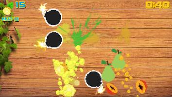 Pixel Fruit Cut Game 3D capture d'écran 2