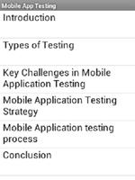 Mobile App Testing تصوير الشاشة 1