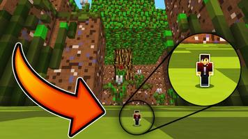 Player Shrink Mod in Minecraft poster
