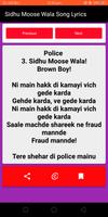 Sidhu Moose Wala Songs Lyrics screenshot 3