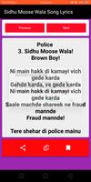 Sidhu Moose Wala Songs Lyrics screenshot 2