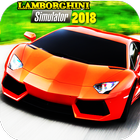 Mountain Lamborghini Simulator 2018: jeux voiture icône