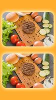 Spot The Differences - Food plakat