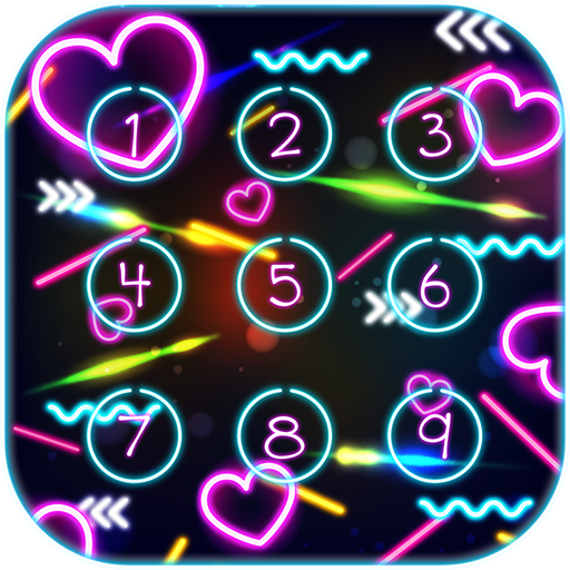 Neon Keypad App Lock