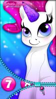 Unicorn Zipper Lock Screen Wal screenshot 2