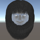 Physique de coupe de cheveux icône