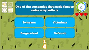 Knives Quiz captura de pantalla 1